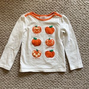 Like New Gymboree Glow-in-the Dark Jack O' Lantern/Pumpkin Long-Sleeve T Shirt